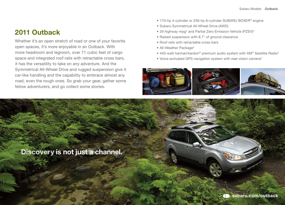 2011 Subaru Brochure Page 15